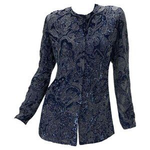 Vintage Giorgio Armani Embellished Blazer 44 - 8